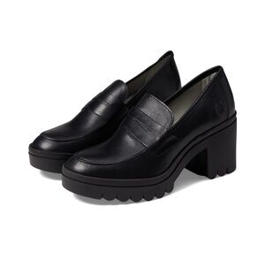 SOLD Fly London Toky803Fly Platform Penny Loafer size 41EU 10/10.5 black leather